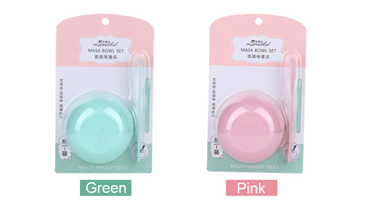 Lameila women diy mask spatula spoon plastic facial mask bowl set 3334