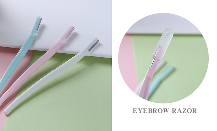 New arrival color and style set of 3 pieces eyebrow knife eyebrow trimmer razor A0884