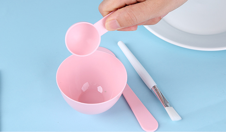 Lameila women diy mask spatula spoon plastic facial mask bowl set CXT008