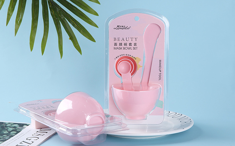 Lameila women diy mask spatula spoon plastic facial mask bowl set CXT008