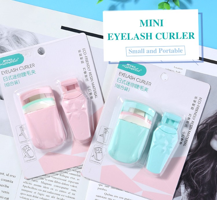 Professional pink plastic mini eyelash curler private label wholesale eyelash curler custom logo eye lash curler A317