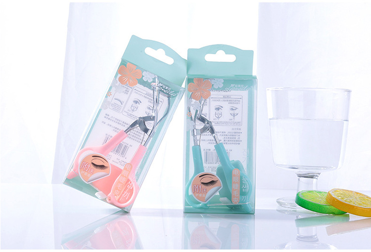 Lameila OEM wholesale eye lash makeup tools new design silicone pad eyelash curler with protect case A0360