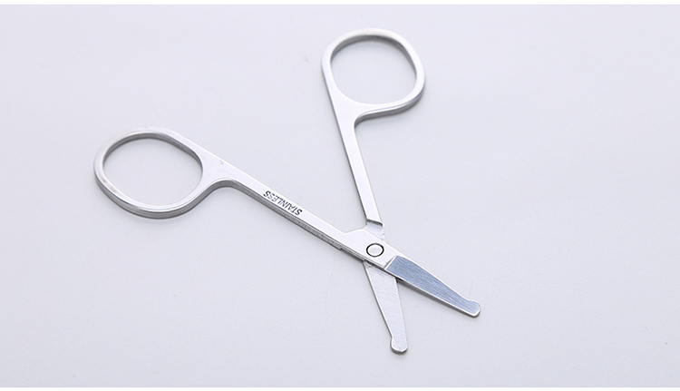 lameila Whosale Beauty Makeup Scissor Hair Eyelash Remover Pointed stainless steel Eyebrow Scissors A0402