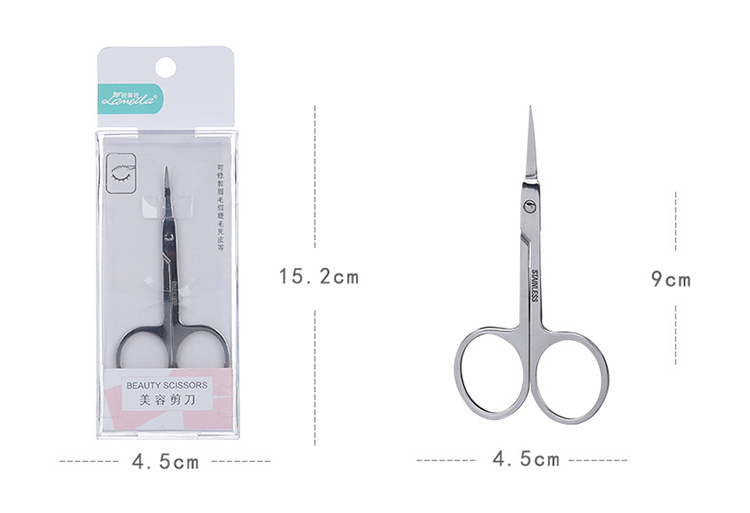 Lameila Cosmetic Eyelash Hair Remover Beauty Scissor Stainless Steel Eyebrow Scissor A0404