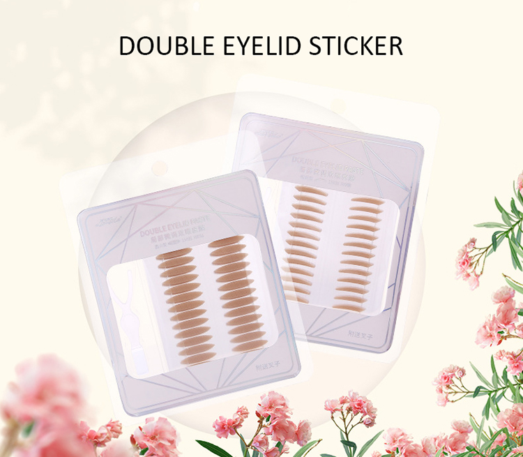 Lameila 150 paris factory price waterproof eye makeup tools natural lace detail double eyelid stickers A1026