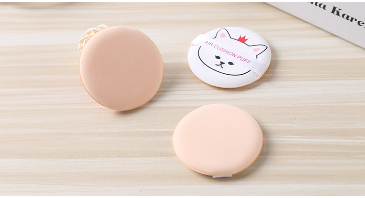 Lameila 3 pcs Beauty Makeup Puff Cute Pattern Round Foundation Custome Logo Air Cushion Puff A727