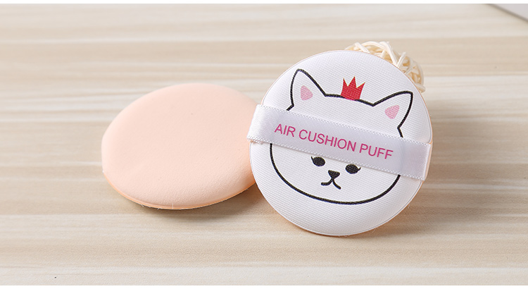 Lameila 3 pcs Beauty Makeup Puff Cute Pattern Round Foundation Custome Logo Air Cushion Puff A727