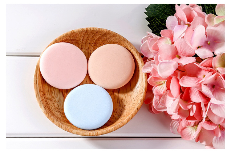 Lameila round soft latex free beauty makeup sponge cosmetic puff air cushion puff A792