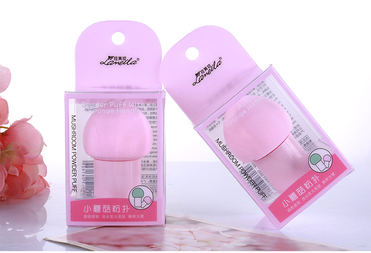 Lameila new design Waterdrop egg shaped beauty cosmetic blender private label makeup sponge with handle A79903