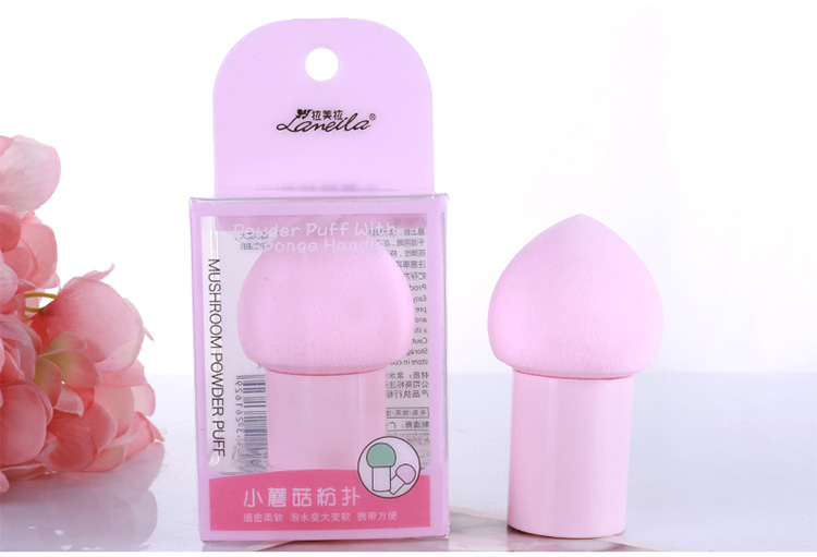 Lameila new design Waterdrop egg shaped beauty cosmetic blender private label makeup sponge with handle A79903