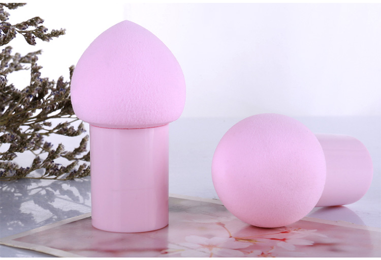 Lameila new design Waterdrop egg shaped beauty cosmetic blender private label makeup sponge with handle A79903