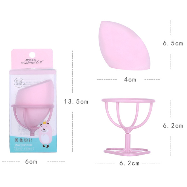 Lameila display beauty sponge holder pink big makeup sponge blender with logo and box A79921