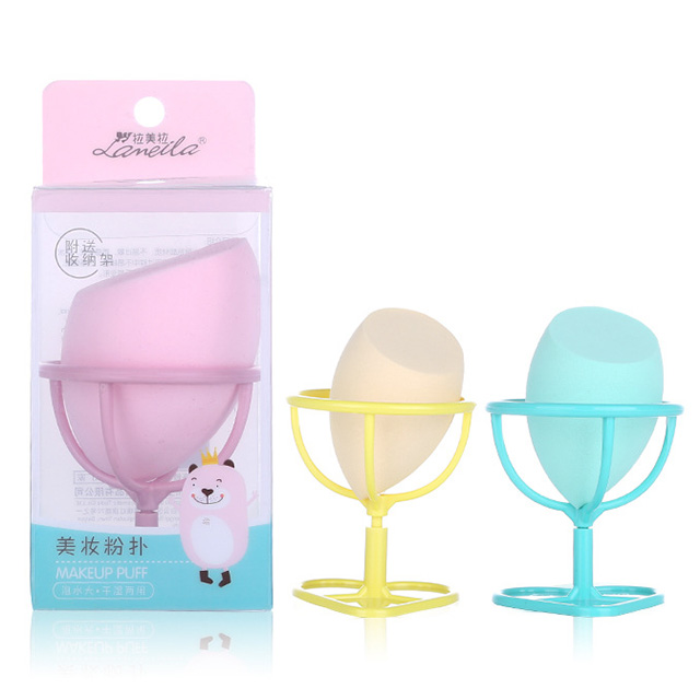 Lameila display beauty sponge holder pink big makeup sponge blender with logo and box A79921