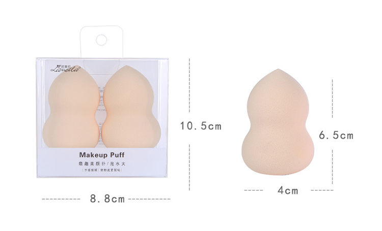 Top selling 2 pcs custom brand face beauty cosmetic tool makeup sponge blender set A79952