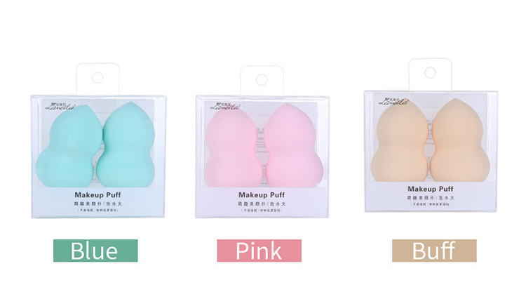 Top selling 2 pcs custom brand face beauty cosmetic tool makeup sponge blender set A79952