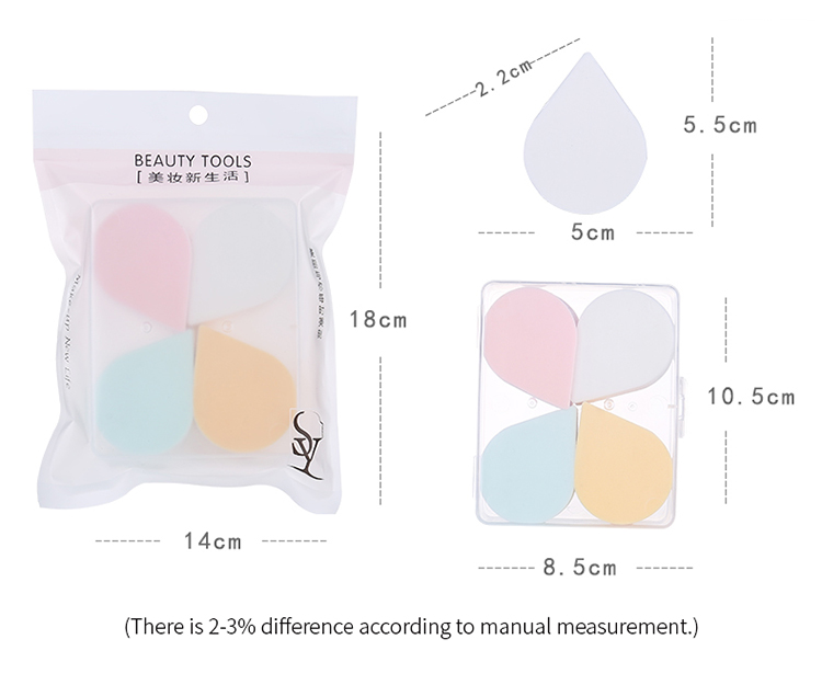 Lameila private label beauty foundation puff soft face cosmetic tools wholesale makeup powder puff sponge set A80034