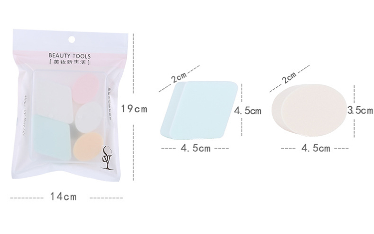 Lameila Powder puff Beauty Foundation Blending 6 pcs Sponge Custom Packaging Logo Makeup Sponge Blender A80035