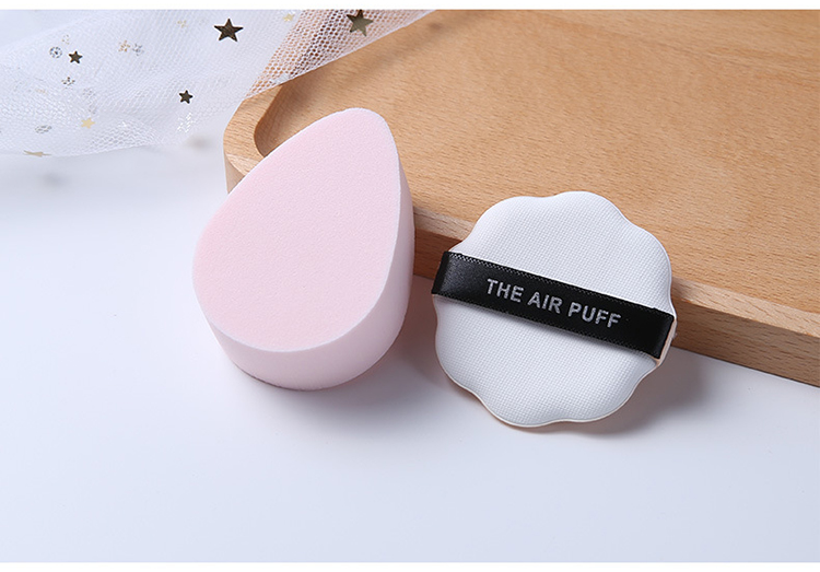 Lameila sponge air cushion puff 2pcs foundation loose powder cosmetic flat makeup puff sponge A80071