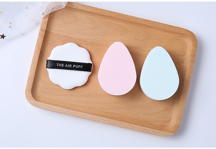 Lameila sponge air cushion puff 2pcs foundation loose powder cosmetic flat makeup puff sponge A80071