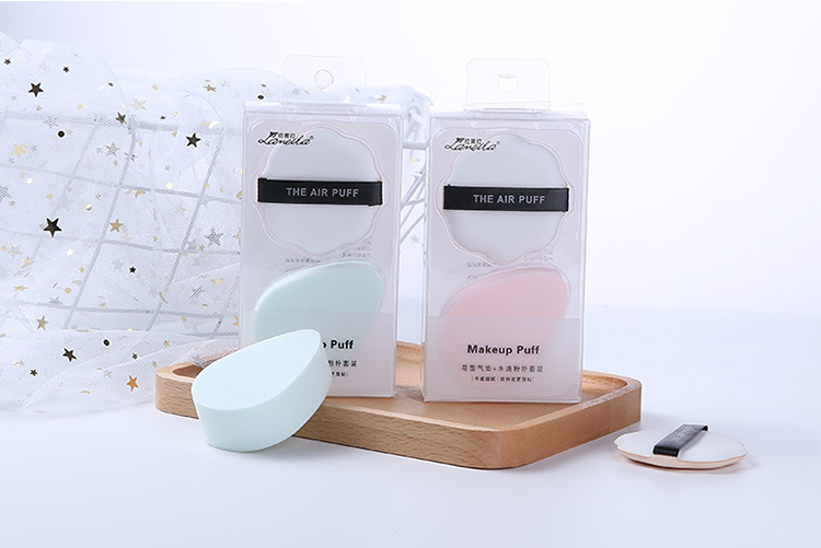 Lameila sponge air cushion puff 2pcs foundation loose powder cosmetic flat makeup puff sponge A80071