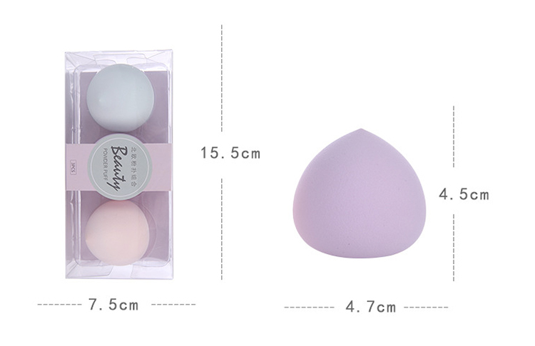 Lameila Colorful Peach Shape Puff Beauty Cosmetic New Face Soft Sponge Makeup Blender A80134