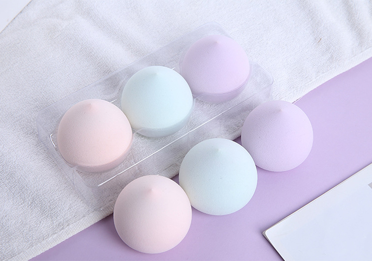 Lameila Colorful Peach Shape Puff Beauty Cosmetic New Face Soft Sponge Makeup Blender A80134