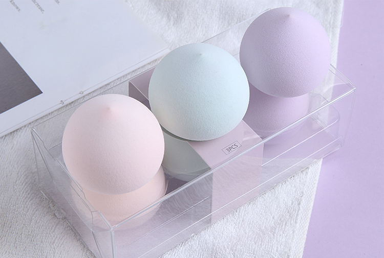 Lameila Colorful Peach Shape Puff Beauty Cosmetic New Face Soft Sponge Makeup Blender A80134