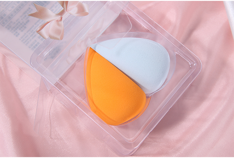 Lameila 2 PCS Private Label Custom Logo High Quality Soft Beauty Heart Shape Makeup Sponge A80139