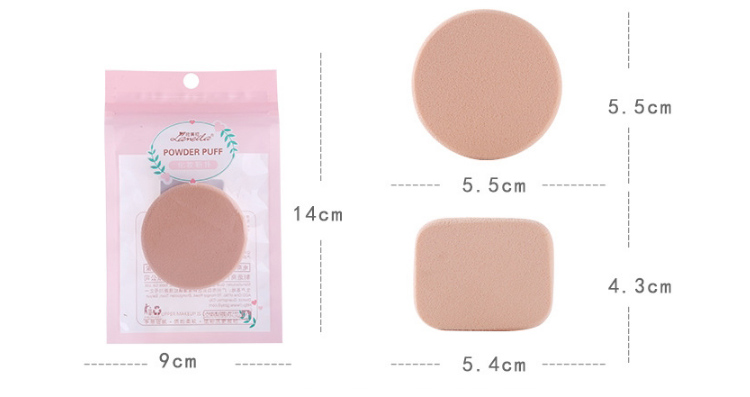 Lameila Wholesale Round Square Shape Powder Puff Beauty Foundatione Makeup Sponge Puff B0204