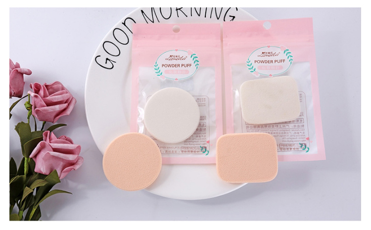 Lameila Wholesale Round Square Shape Powder Puff Beauty Foundatione Makeup Sponge Puff B0204