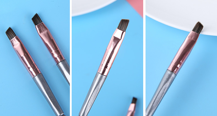 Lameila single cosmetic brushes high quality wholesale mini tinting angled eyebrow brush B0514