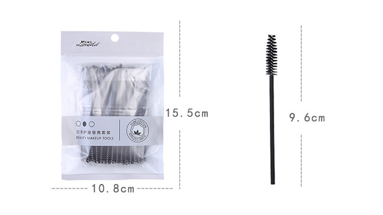 50Pcs/bag Mascara Applicator Disposable Make Brush Eyelashes Tools Set Custom Logo B0518