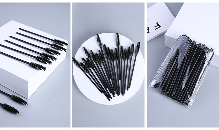 50Pcs/bag Mascara Applicator Disposable Make Brush Eyelashes Tools Set Custom Logo B0518