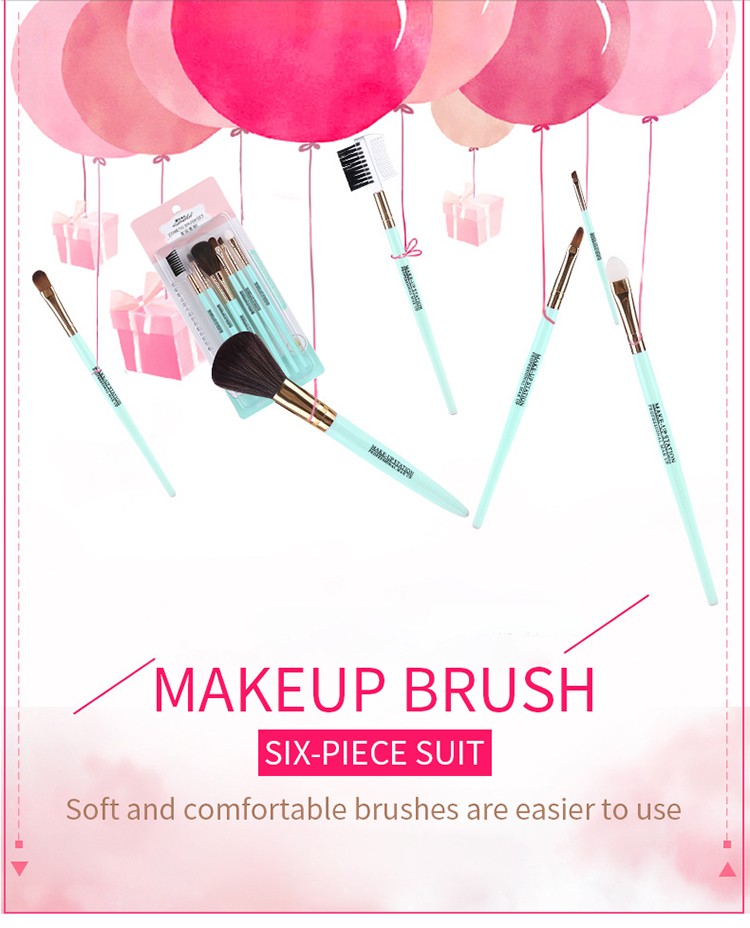 Lameila Makeup Brush 6pcs Private Label Cosmetic Tool Makeup Brushes Wholesale L0770