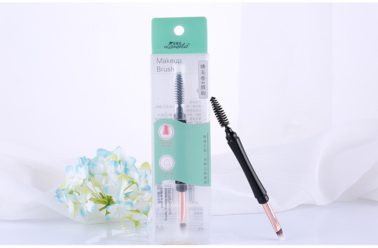 Lameila double-ended eyelash brush lip brush soft Nylon wool wholesale custom new makeup brushes L0941