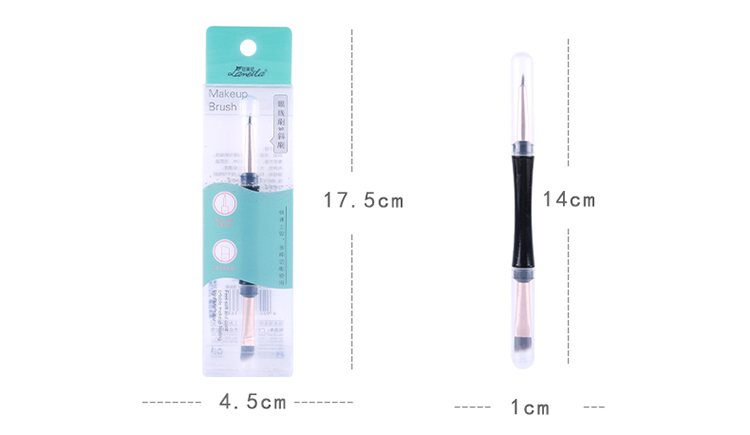 Lameila double-ended diagonal brush cosmetic custom eyeliner makeup brush L0942