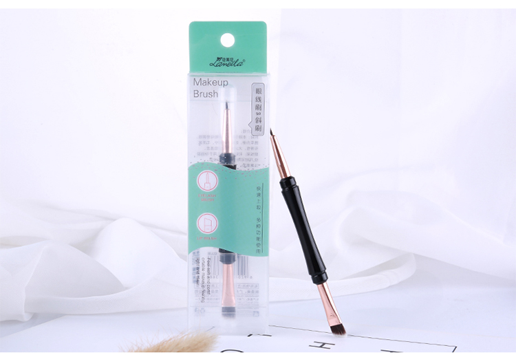 Lameila double-ended diagonal brush cosmetic custom eyeliner makeup brush L0942