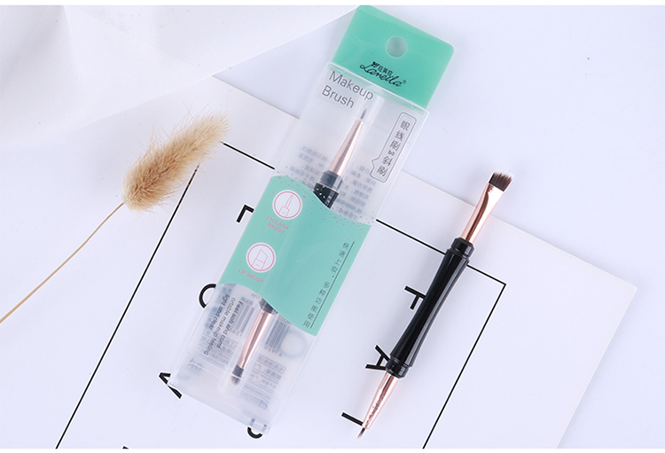 Lameila double-ended diagonal brush cosmetic custom eyeliner makeup brush L0942