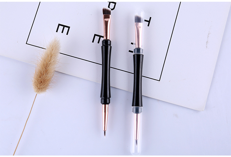 Lameila double-ended diagonal brush cosmetic custom eyeliner makeup brush L0942