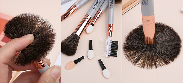 Lameila Premium Luxury 5pcs Large Wholesale Makeup Brush Set Customize Makeup Brushes Private Label L0961
