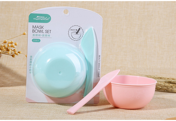 Hot selling pink blue color face mask brush applicator mini beauty skin care diy clay silicone cosmetic facial mask brush B0883