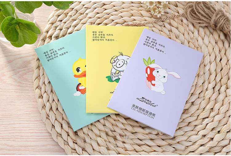 80pcs OEM facial oil blotting paper face oil clean absorbing paper oil absorbing sheets