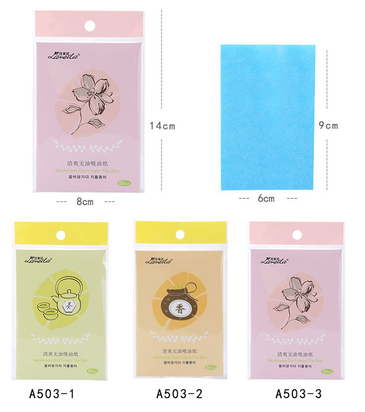 80pcs OEM facial oil blotting paper face oil clean absorbing paper oil absorbing sheets