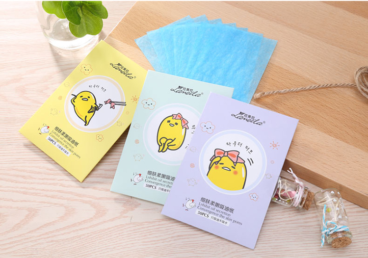 80pcs OEM facial oil blotting paper face oil clean absorbing paper oil absorbing sheets