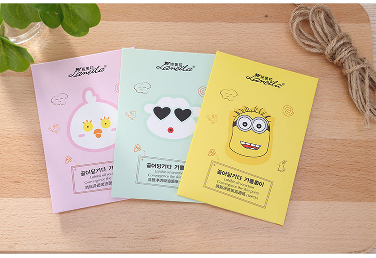 80pcs OEM facial oil blotting paper face oil clean absorbing paper oil absorbing sheets