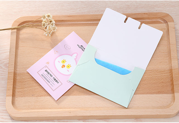 80pcs OEM facial oil blotting paper face oil clean absorbing paper oil absorbing sheets