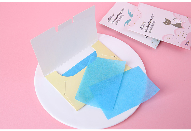 Lameila 50pcs summer face care cost efficient oil absorbing paper portable oil blotting paper for oil skin A567
