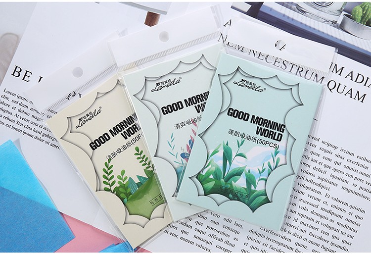 Lameila Private label natural Facial Oil Blotting Paper Personal oil blotting paper tissue A578