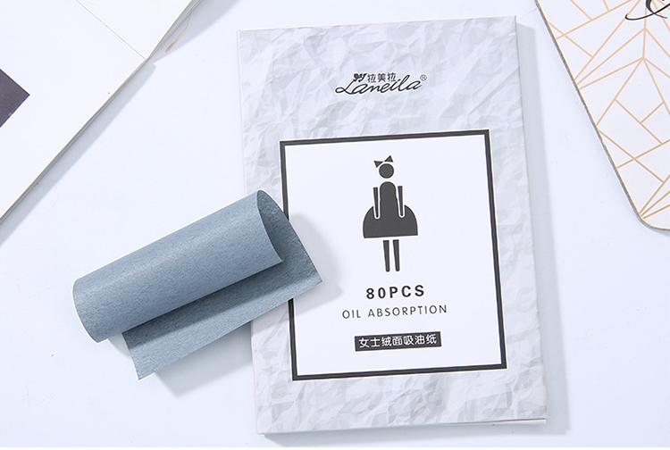 Lameila 80pcs Skin-friendly Delicate Oil-absorbing Sheet Face Oil Blotting Paper A581