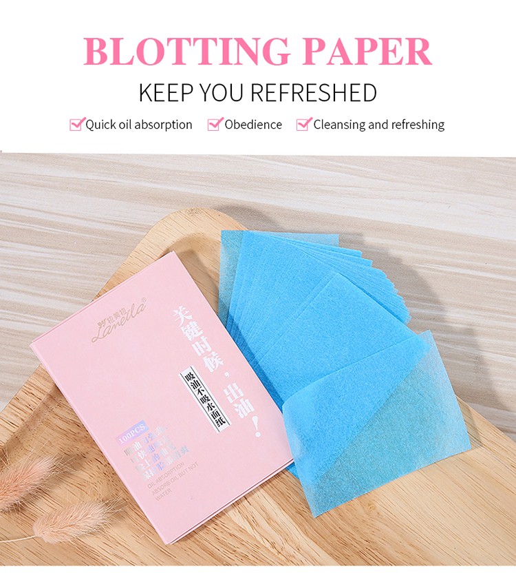 Lameila 100pcs summer face care cost efficient oil absorbing paper portable oil blotting paper for oil skin A584